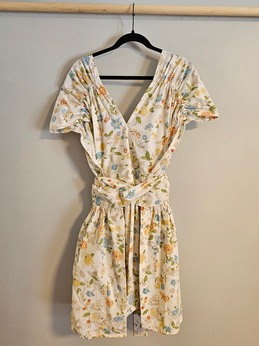 Sz 2 Florals on Cream