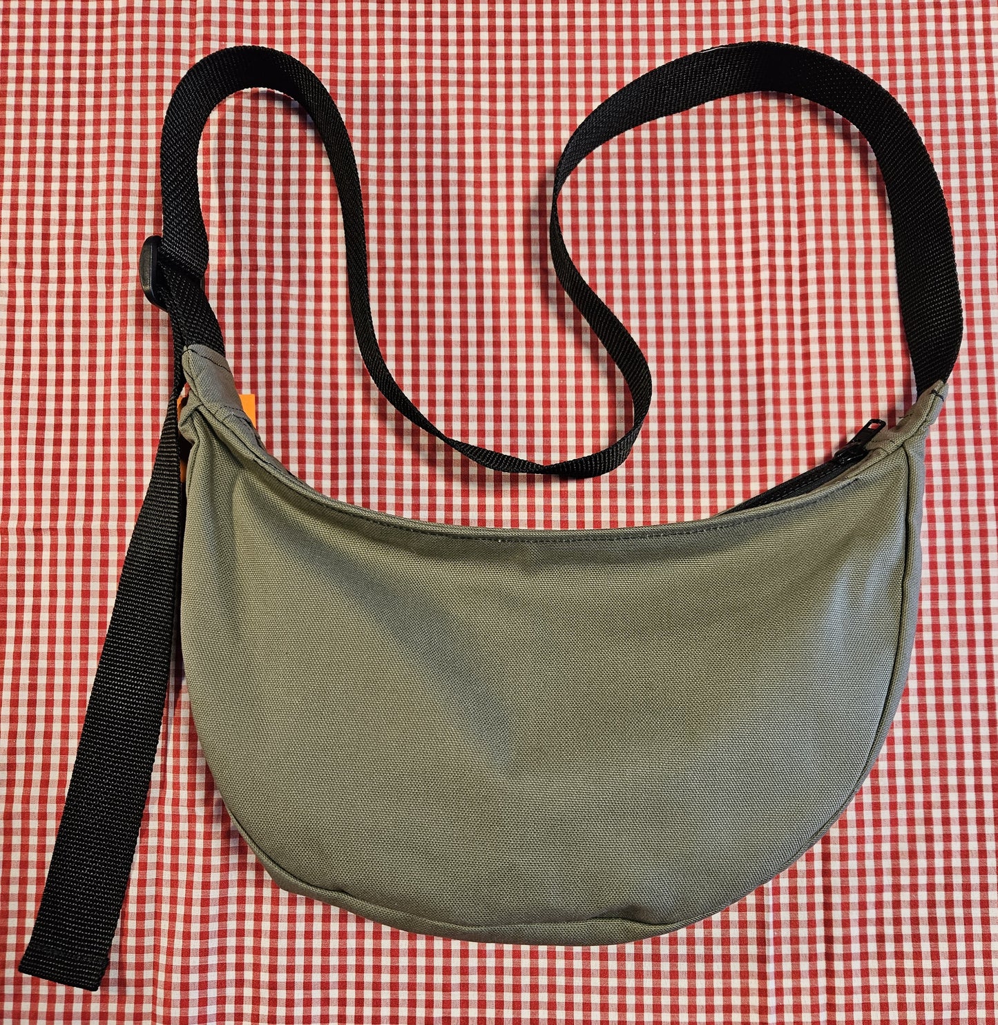 Green Canvas Sling Bag