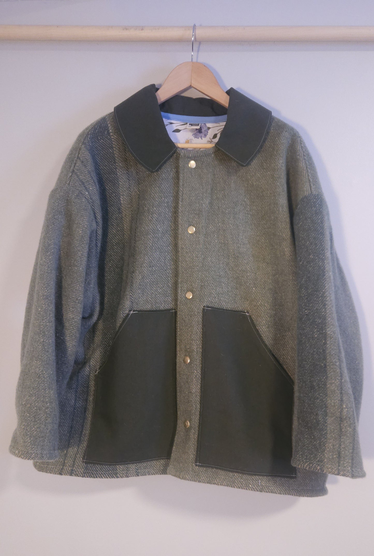 XL - Green Wool Chore Coat