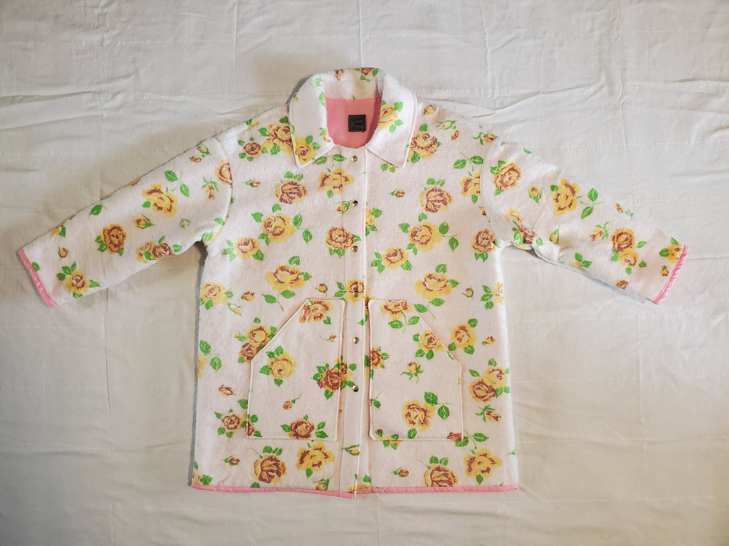L - Yellow Rosey Floral