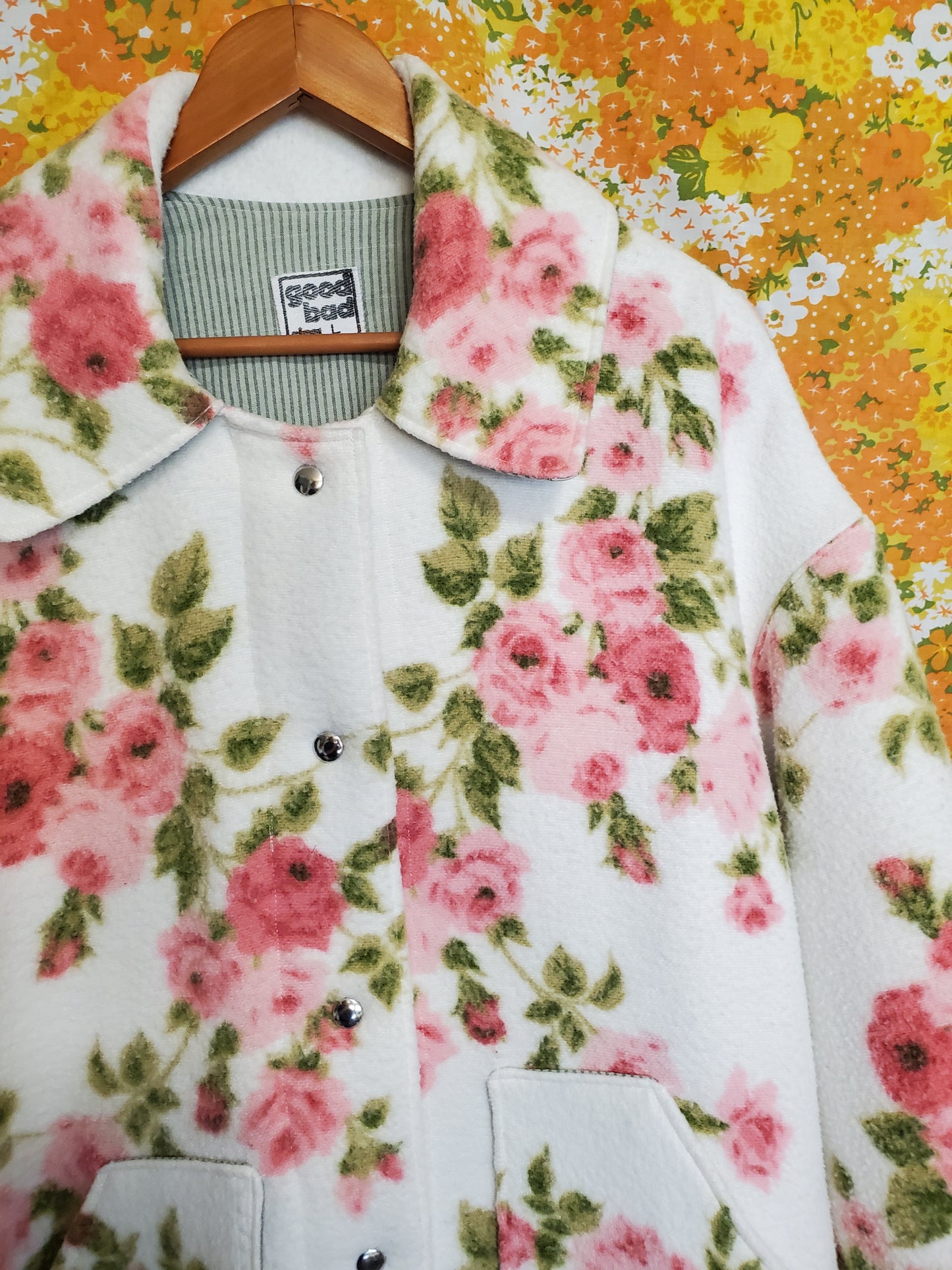 L - Pink Rosey Floral