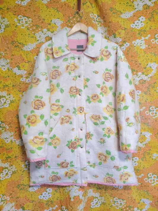 L - Yellow Rosey Floral