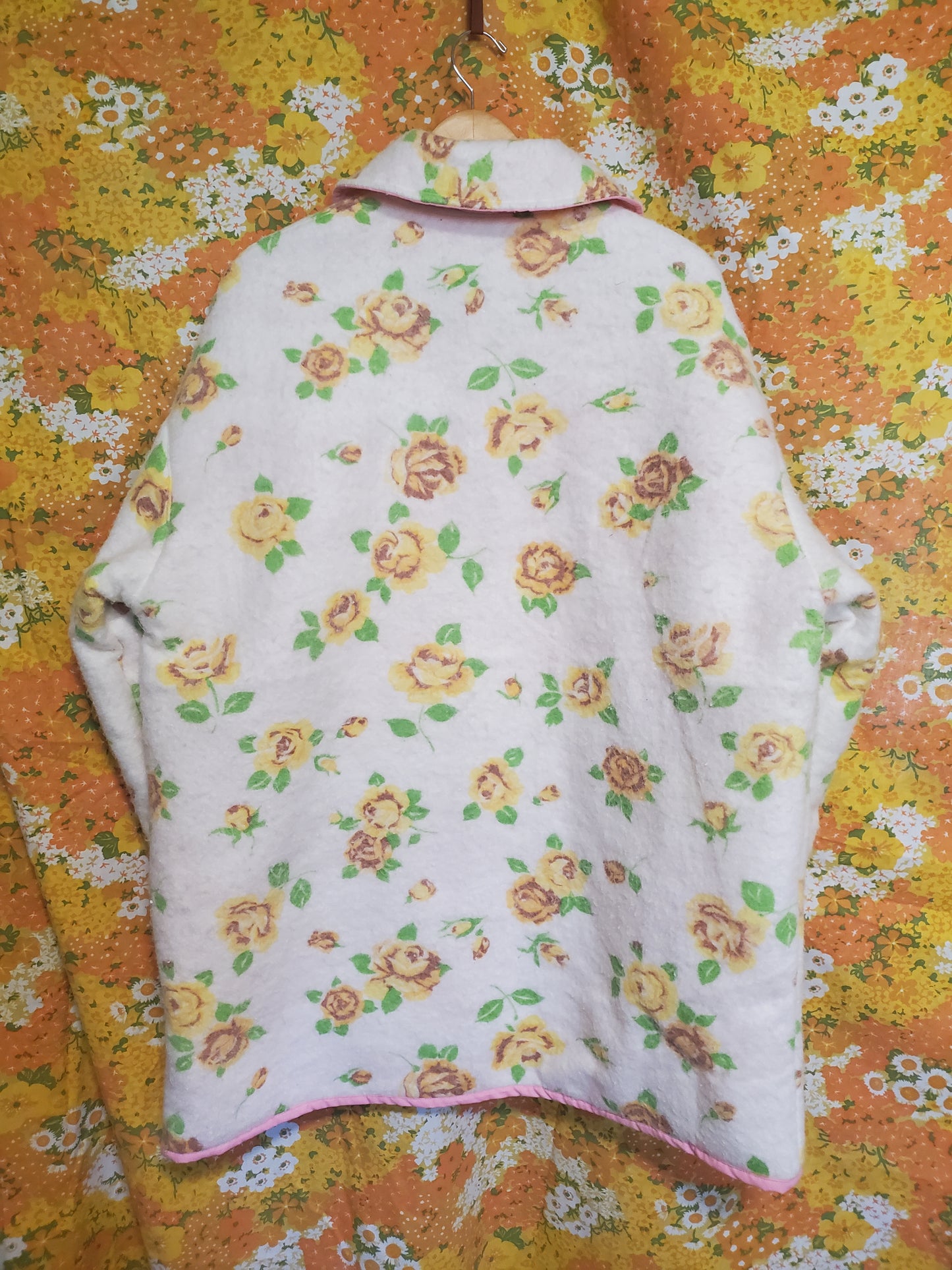 L - Yellow Rosey Floral