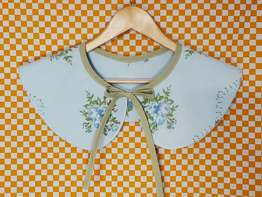 Blue Floral Collar