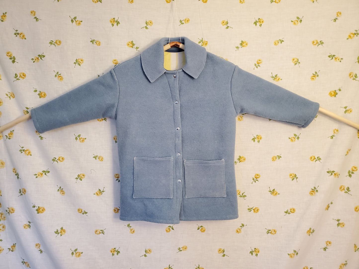 M - Baby Blue Wool Coat