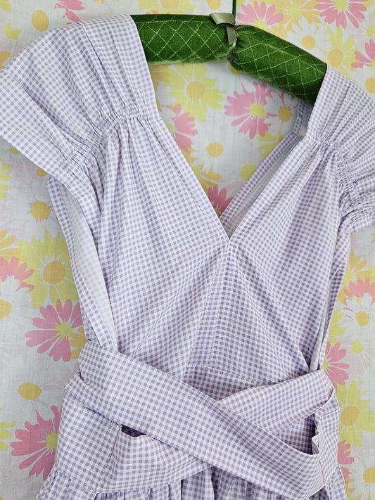 Sz 1 Lavender Gingham