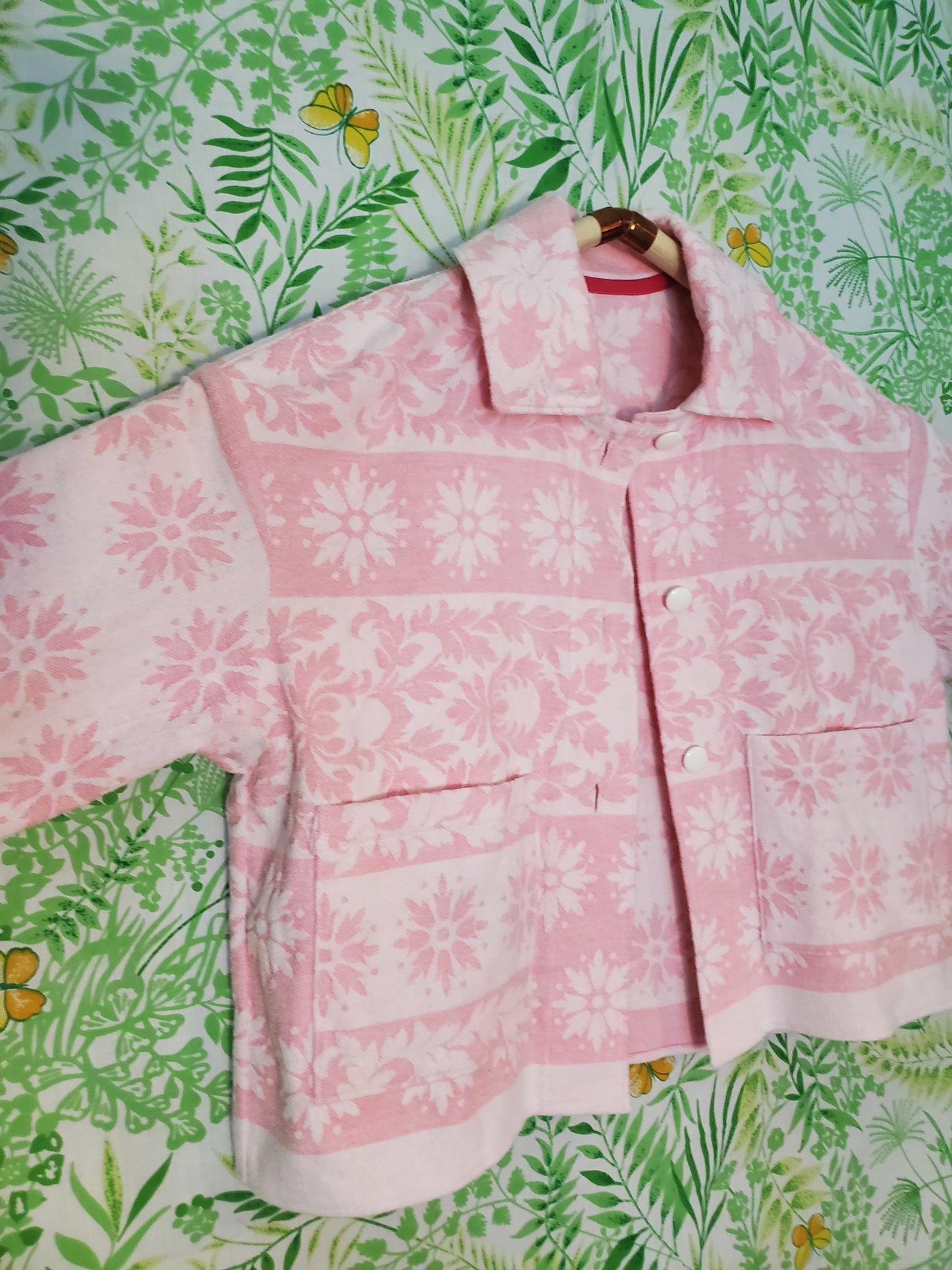 M - Fancy Pink Chore Jacket