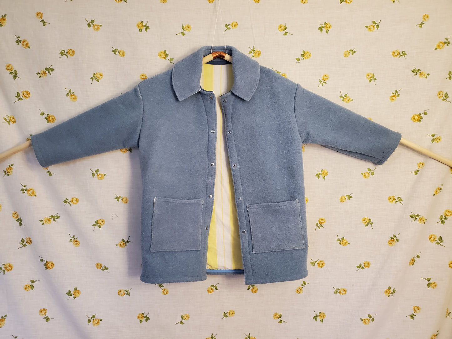 M - Baby Blue Wool Coat